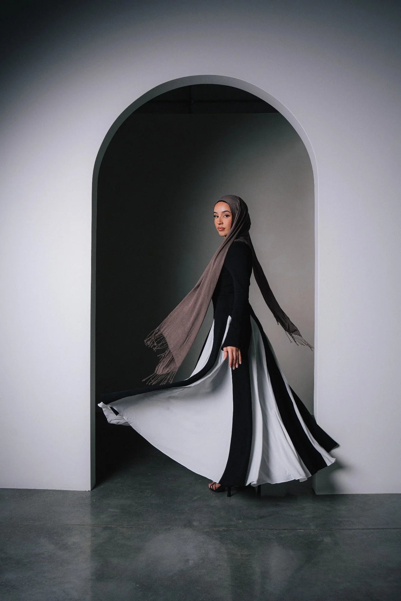 Aurora Two Toned Maxi Dress