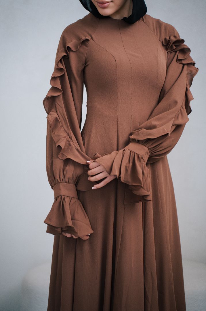 Arabella Ruffle Mocha