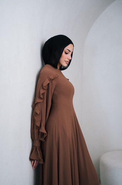 Arabella Ruffle Mocha