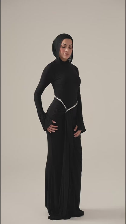 Hera Crystal Laced Gown